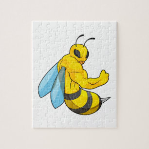 Puzzle Abeille comme culturiste