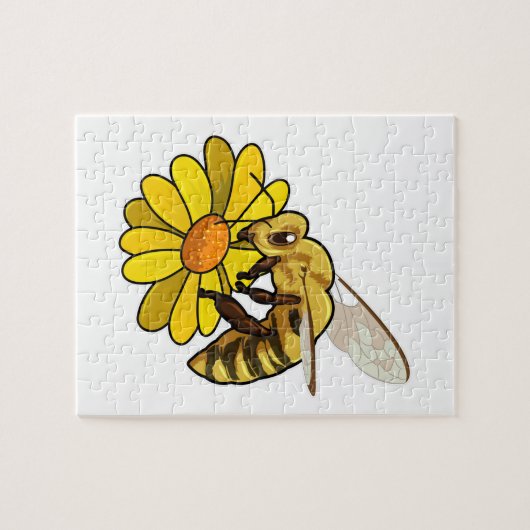 Puzzle Abeille en fleurs (Horizontal)