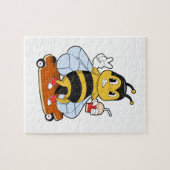 Puzzle Abeille en patineur avec planche à roulettes (Horizontal)