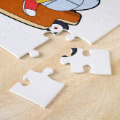 Puzzle Abeille en patineur avec planche à roulettes (Côté)
