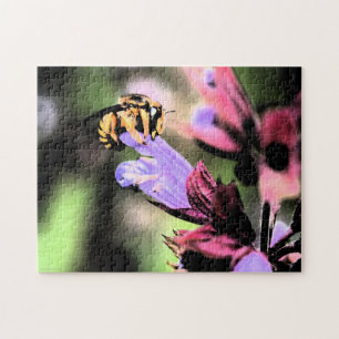 Puzzle Abeille et fleur 11x14 jpcna 252pc