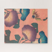 Puzzle Abeille et Fleur Art japonais asiatique (Horizontal)