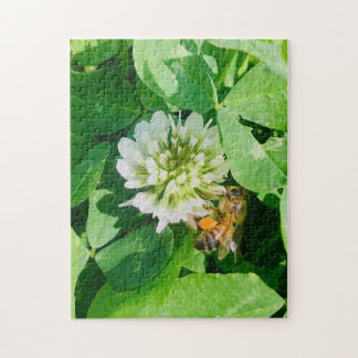 Puzzle abeille et trèfle