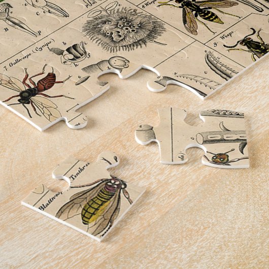Puzzle Abeille Insecte Bug Wasp Nature Peinture des abeil (Côté)