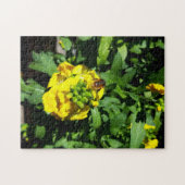 Puzzle Abeille sur Fleurs Jaunes (Horizontal)