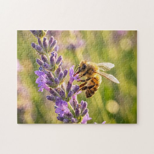 Puzzle Abeille sur lavande (Horizontal)