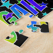 Puzzle "ABIGAIL" Prénom, Amusant "HEUREUX ANNIVERSAIRE" (Côté)