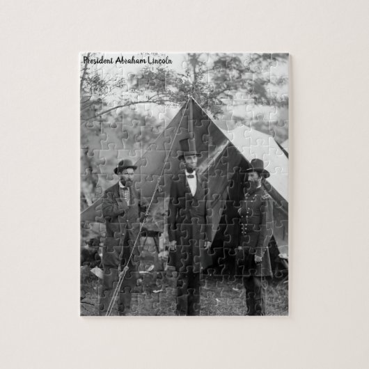 Puzzle Abraham Lincoln 16ème Président de l'Amérique. (Vertical)
