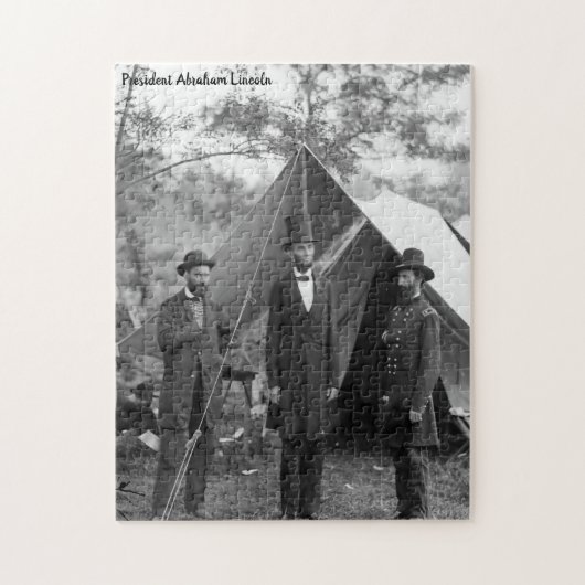 Puzzle Abraham Lincoln 16ème Président de l'Amérique. (Vertical)