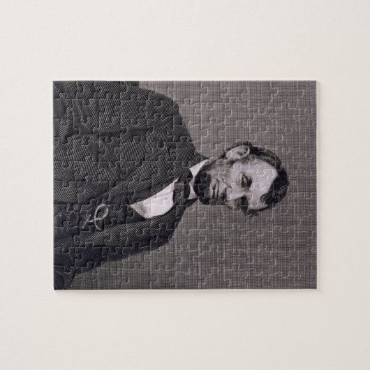 Puzzle Abraham Lincoln, gravé d'une photographie va le (Horizontal)