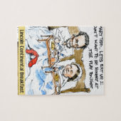 Puzzle Abraham Lincoln & Mary Todd Petit Déjeuner En Cham (Horizontal)