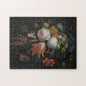 Puzzle Abraham Mignon - Un Bouquet De Fleurs Peuplé (Horizontal)