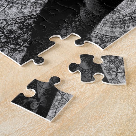 Puzzle Abrégé sur modelé violoncelle en noir et blanc (Côté)