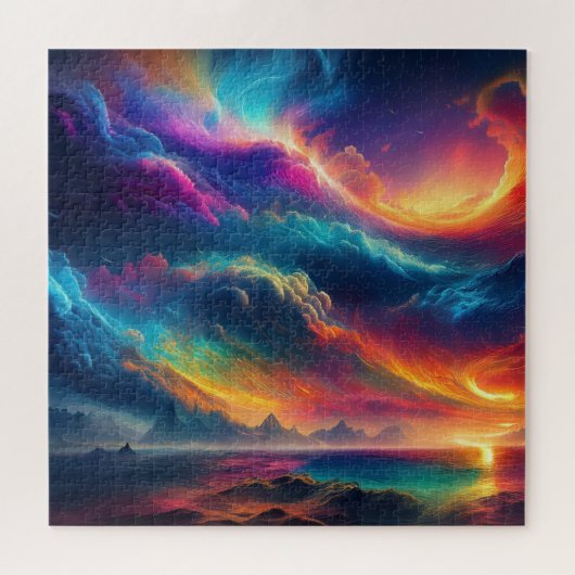 Puzzle Abstract Compostion of a Color Perfect storm (Horizontal)