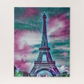 Puzzle Abstract Eiffel Tower   (Vertical)