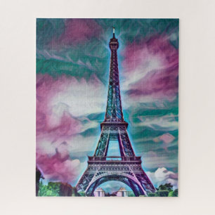 Puzzle Abstract Eiffel Tower  