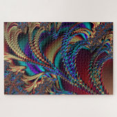 Puzzle Abstract Holographic Fractal Alien Landscape (Horizontal)