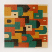 Puzzle Abstract Mediterranean Village Geometric (Horizontal)