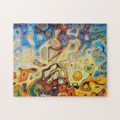 Puzzle Abstract Mosaic Colorful Painting Gift (Horizontal)