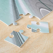 Puzzle Abstract With Blue, Modern Fractal Art (Côté)