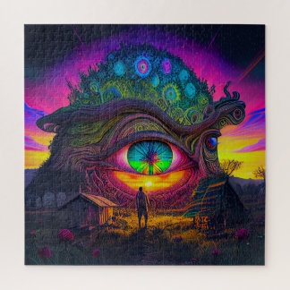 Puzzle abstracte surreal day droompsychedelic legpuzzel