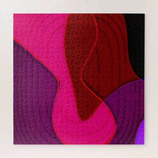 Puzzle Abstrait 328 - Rose rouge violet (Horizontal)