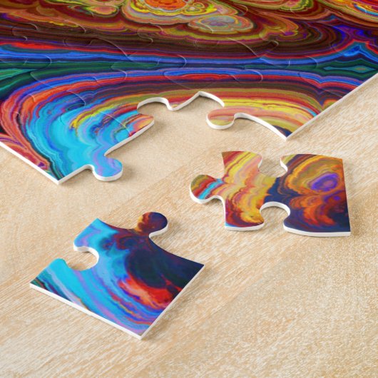 puzzle abstrait arc-en-ciel (Côté)