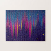 Puzzle Abstrait Aurora Borealis coloré (Horizontal)