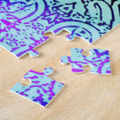 Puzzle - Abstrait aux couleurs froides (Côté)
