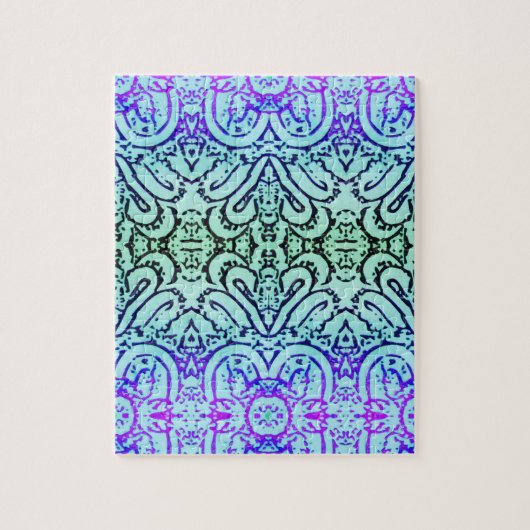 Puzzle - Abstrait aux couleurs froides (Vertical)