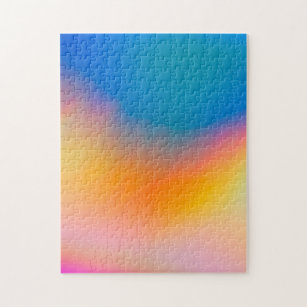 Puzzle Abstrait coloré et coloré de Foil holographique