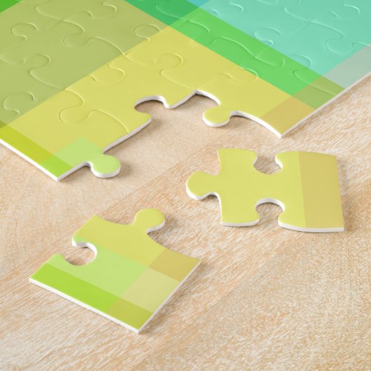 Puzzle Abstrait coloré et transparent (Côté)