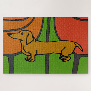 Puzzle Abstrait Dachshund Jigsaw