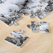 Puzzle Abstrait de neige (Côté)