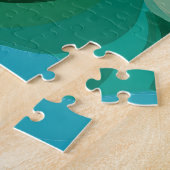 Puzzle Abstrait de Paysage Désertique au Coucher d (Côté)