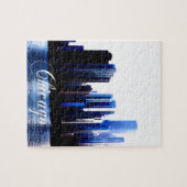 Puzzle Abstrait des effets de Downtown Chicago (Horizontal)