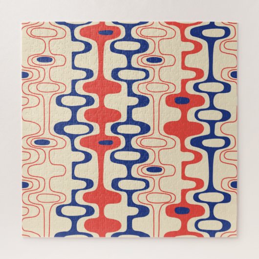 Puzzle Abstrait du milieu du siècle : design moderne et t (Vertical)