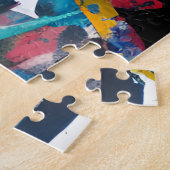 Puzzle Abstrait éclat de peinture (Côté)