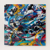 Puzzle Abstrait éclat de peinture (Horizontal)