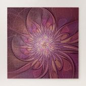 Puzzle Abstrait Floral Fractal Art Berry couleurs (Horizontal)