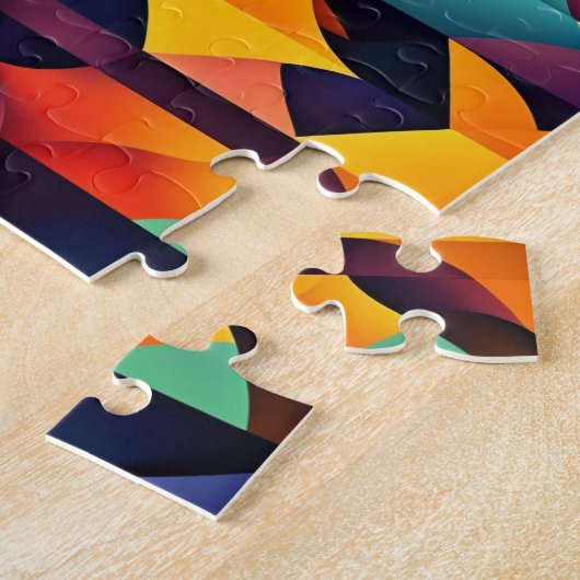 Puzzle Abstrait géométrique (Côté)