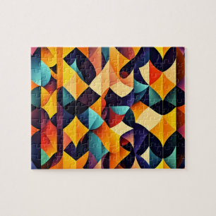 Puzzle Abstrait Géométrique Coloré