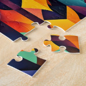 Puzzle Abstrait Géométrique Coloré (Côté)