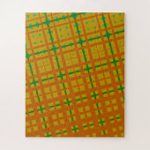 Puzzle Abstrait géométrique orange-jaune (Vertical)