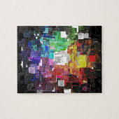 Puzzle Abstrait géométrique spectral (Horizontal)