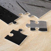 PUZZLE ABSTRAIT GUITARISTE NOIR BLANC (Côté)