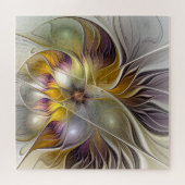 Puzzle Abstrait Imaginaire coloré Fleur moderne Fractal (Horizontal)