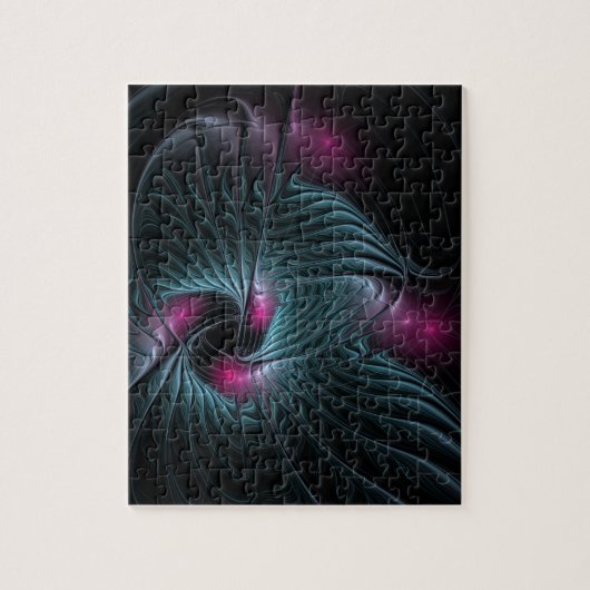 Puzzle Abstrait Imaginaire coloré fractal (Vertical)