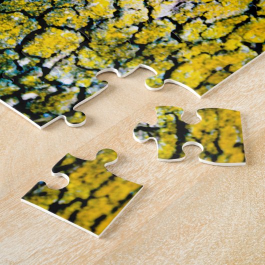 Puzzle Abstrait jaune et vert (Côté)