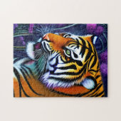 Puzzle Abstrait Majestic Predator Tiger (Horizontal)